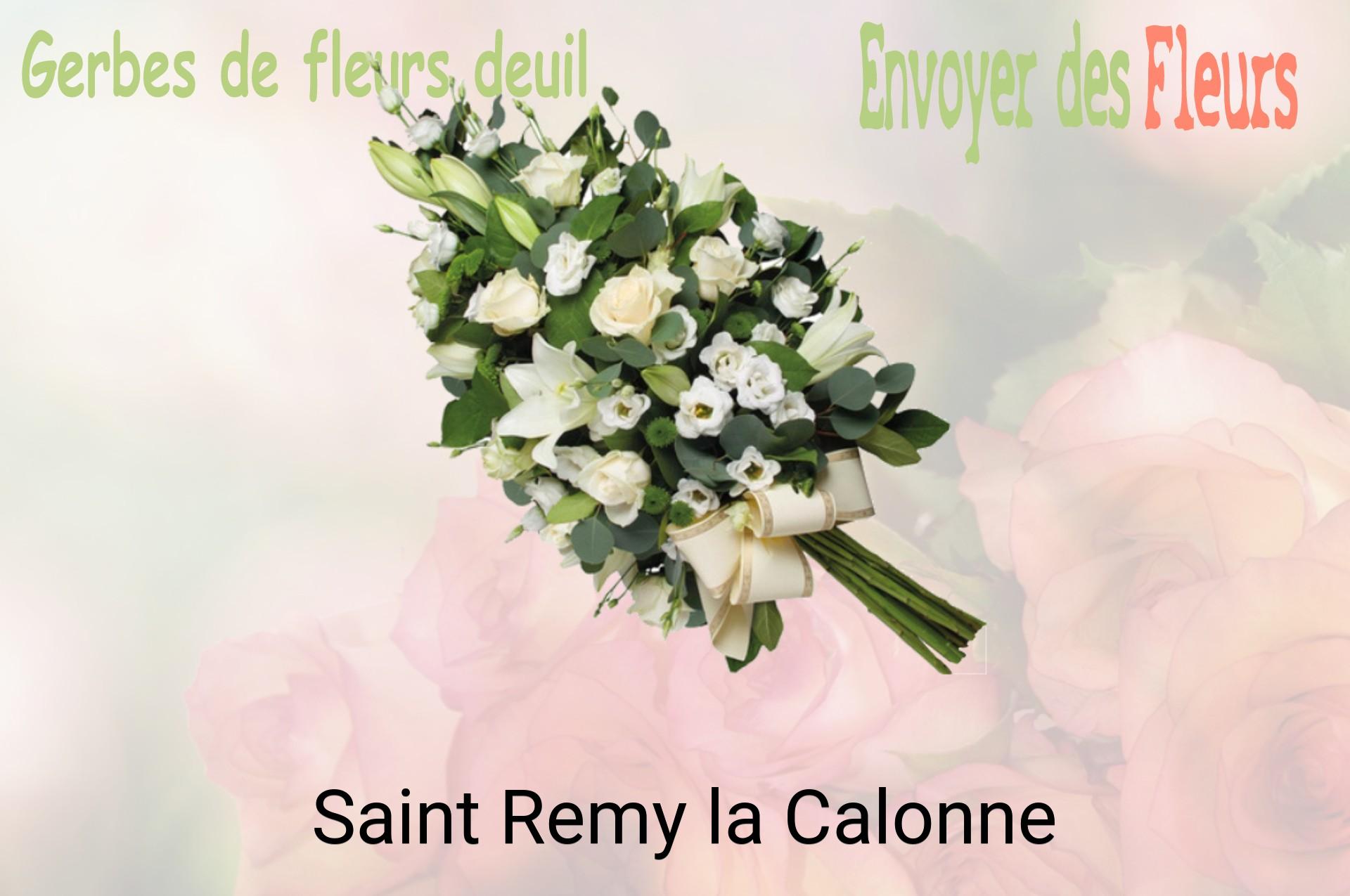 Gerbe de fleurs de deuil livrée à Saint-Remy-la-Calonne